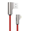 CB-AL01 Red OEM nylonowy kabel USB - Lightning | 2m | wtyki 90 stopni | certyfikat MFi-7894876