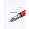 CB-CMD37 Red OEM nylonowy kabel USB C - USB C | 1m | 3A | 60W PD | 20V-7894889
