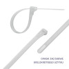 Opaski zaciskowe wielorazowe/trytytki | 7.2*400mm | Nylon UV | Białe-7898456