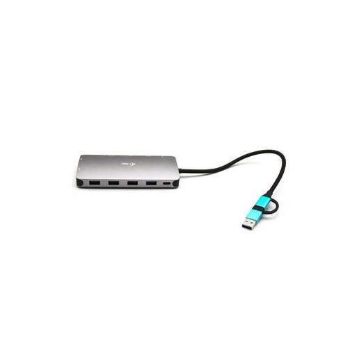 Stacja dokująca USB 3.0/USB-C/Thunderbolt 3x Display Metal Nano Dock LAN +Power Delivery 100W -7890612
