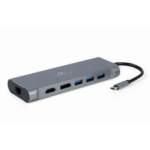 Hub USB-C HDMI DP VGA 4xUSB 3.1 USB-C PD audio card reader GbE-7894668