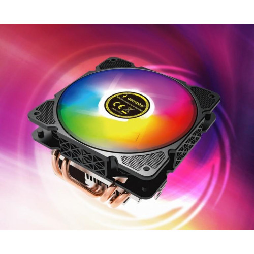 Chłodzenie CPU Huracan 12cm 100W 4-pin multicolor LED-7896414