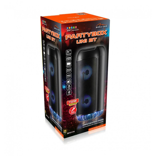 Głośnik bezprzewodowy PartyBox UNI z mikrofonem funkcją karaoke Bluetooth 5.0 MT3174-7897252