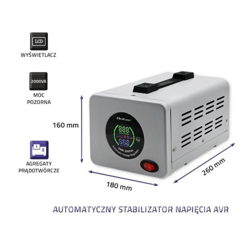 Automatyczny stabilizator napięcia AVR PRO 2000VA 3% -7898793