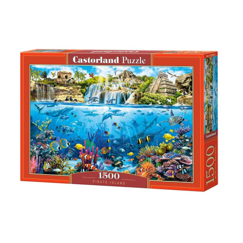 Puzzle 1500 elementów Wyspa piratów - Rafa koralowa-7898815