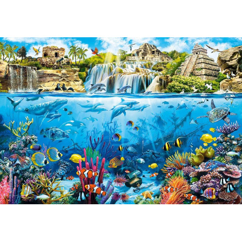Puzzle 1500 elementów Wyspa piratów - Rafa koralowa-7898816