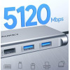CB-C89 aluminiowy Hub USB-C | 10w1 | RJ45 Ethernet 10/100/1000Mbps | 4xUSB | HDMI 4k@30Hz | SD i microSD | USB-C Power Delivery 100W-7900634