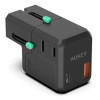 PA-TA06 Uniwersalny podróżny adapter sieciowy 1xUSB-C PowerDelivery + 1xUSB-A Quick Charge | pasuje w ponad 150 krajach-