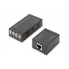 Przedłużacz/Extender HUB 4 porty USB 2.0 po skrętce kat. 5e/7, do 50m-7901489
