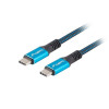 Kabel USB-C M/M USB4 0.5m 100W 8K 60HZ czarno-niebieski-7901614