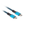 Kabel USB-C M/M USB4 1.2m 100W 8K 60HZ czarno-niebieski-7901622