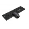 Zestaw bezprzewodowy klawiatura + mysz MAXIM 2,4GHz, zasięg 10m nano odbiornik USB 104 klawisze QWERTY -7902532