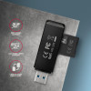 CRE-S2N Czytnik zewnętrzny kart USB-A 3. 2 GEN 1, 2-gniazda lun SD/microSD, UHS-I-7904819
