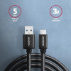 BUCM3-AM20AB Kabel USB-C - USB-A 3.2 Gen 1, 2m, 3A, ALU, oplot, czarny-7905264