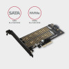 PCEM2-D Adapter wewnętrzny PCIe x4, 1x M.2 NVMe M-key + 1x SATA B-key slot, SP & LP-7905363