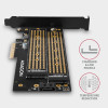 PCEM2-D Adapter wewnętrzny PCIe x4, 1x M.2 NVMe M-key + 1x SATA B-key slot, SP & LP-7905365