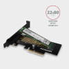 PCEM2-N Adapter wewnetrzny PCIe x4, 1x M.2 NVMe M-key slot, SP & LP-7905385