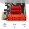 PCES-SA6 Kontroler PCIe 6x wewnętrzny port SATA 6G, ASM1166, SP & LP-7905418