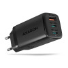 ACU-DPQ65 Ładowarka sieciowa, GaN 65W, 3x port (USB-A + dual USB-C), PD3.0/QC4+/PPS/Apple, czarna-7905438