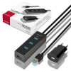 HUE-S2BP Hub 4-portowy USB 3.2 Gen 1 charging hub 1.2m kabel, AC adapter-7905644