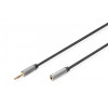 Kabel przedłużający audio MiniJack Stereo Typ 3.5mm/3.5mm M/Ż nylon 1m-7907885