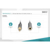 Kabel przedłużający audio MiniJack Stereo Typ 3.5mm/3.5mm M/Ż nylon 1m-7907887