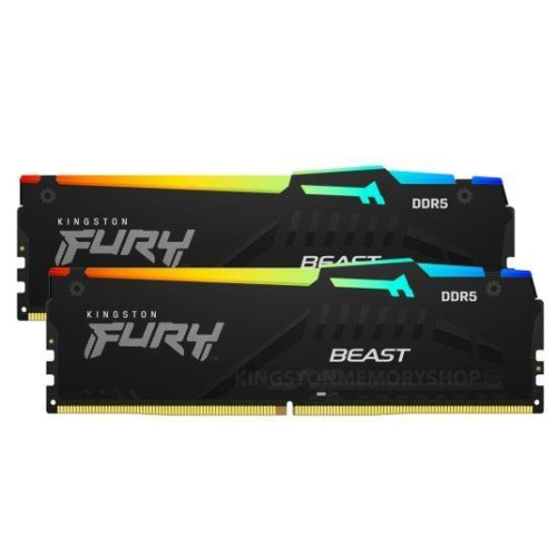 Pamięć DDR5 Fury Beast Black RGB 32GB(2*16GB)/5200 CL36 EXPO-7901030