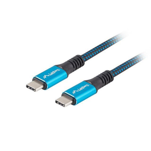 Kabel USB-C M/M USB4 0.5m 100W 8K 60HZ czarno-niebieski-7901614