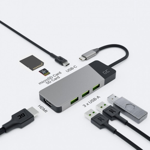 Hub adapter USB-C Connect 3xUSB 3.1 HDMI 4K 60Hz USB-C PD 85W-7903278