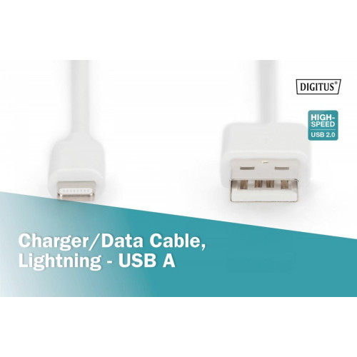 Kabel do transmisji danych/ładowania USB A/Lightning MFI 2m Biały-7903789