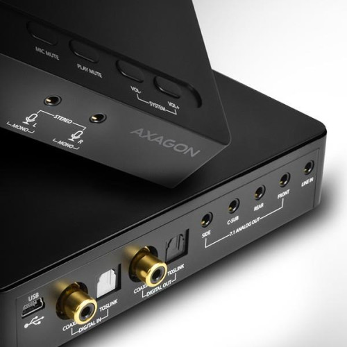 ADA-71 Zewnętrzna karta dzwiękowa, Soundbox USB real 7.1 audio adapter, SPDIF in/out-7905154