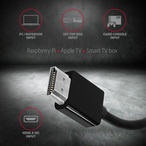 RVH-VGAN Adapter aktywny HDMI -> VGA FullHD, wyjście audio, micro USB złącze zasilania-7905222