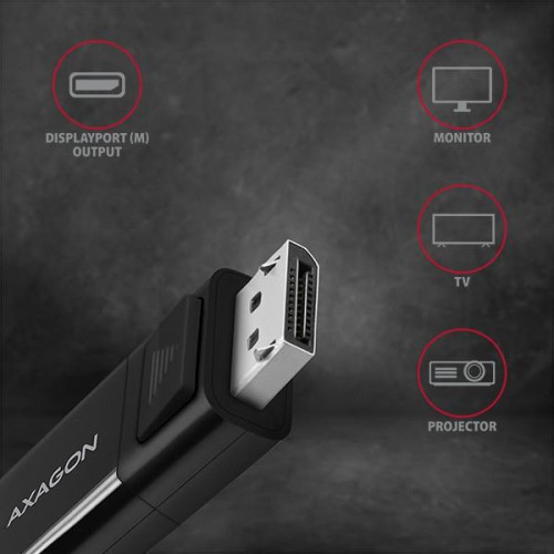RVC-DPC Konwerter/kabel USB-C -> DisplayPort 1,8m, 4K/60HZ-7905288
