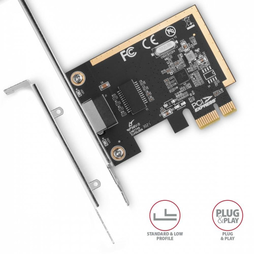 PCEE-GRF Karta sieciowa PCIe 1x Gigabit Ethernet port RJ-45 Realtek SP & LP-7905358