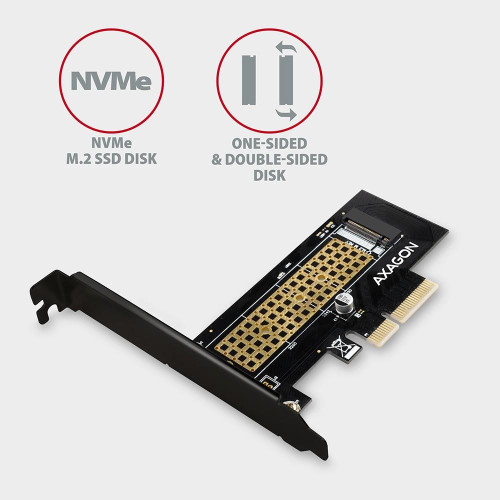 PCEM2-N Adapter wewnetrzny PCIe x4, 1x M.2 NVMe M-key slot, SP & LP-7905384
