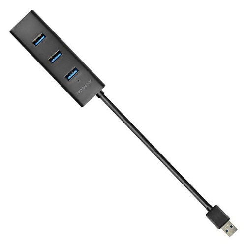 HUE-S2B Hub 4-portowy USB 3.2 Gen 1 charging hub, 30cm kabel, microUSB dodatkowe zasilanie-7905620