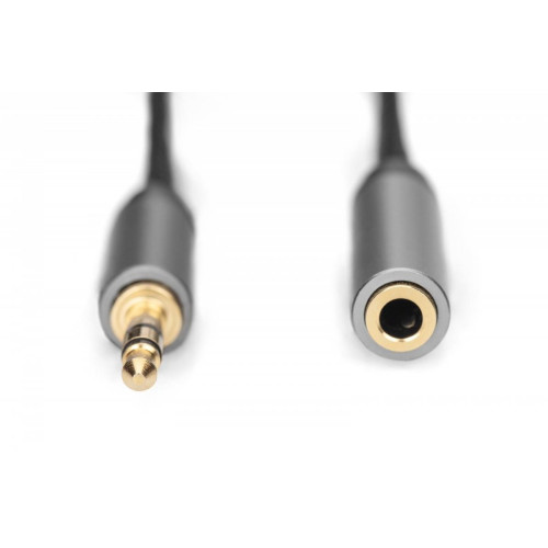 Kabel przedłużający audio MiniJack Stereo Typ 3.5mm/3.5mm M/Ż nylon 1m-7907886
