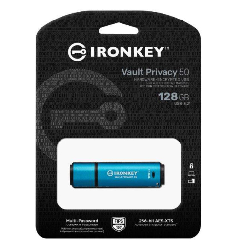 Pendrive 128GB IronKey Vault Privacy 50 AES-256 FIPS-197-7908762