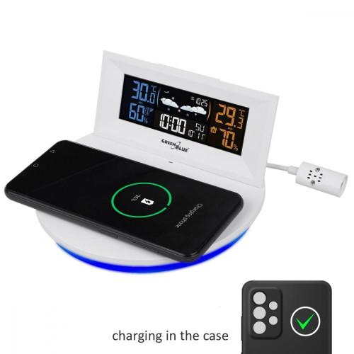 Bezprzewodowa stacja pogody z ładowarką Qi GB213 -7908960