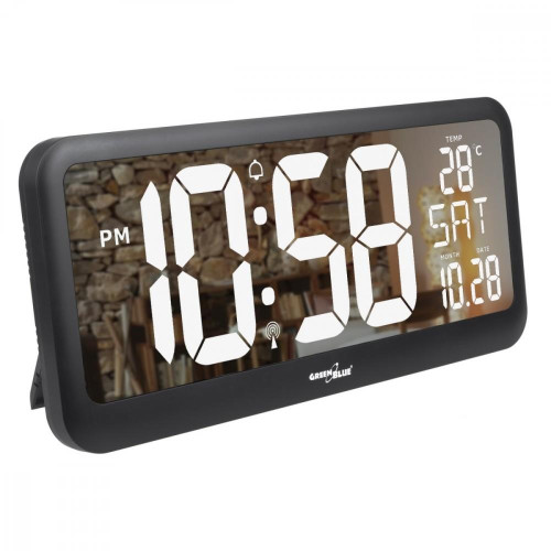 Zegar ścienny LCD z czujnikiem temperatury GB214 -7908966