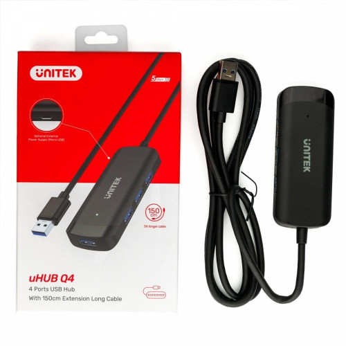 HUB USB-C; 4x USB-A 3.1; kabel 150cm; H1111E -7909852
