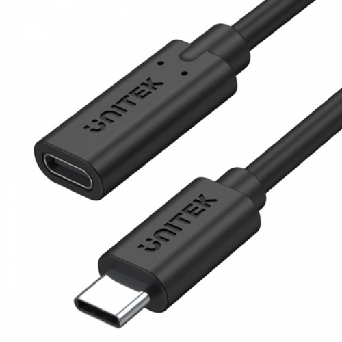 Przedłużacz USB-C 3.1 10Gbps; 4K; PD 100W; M/F; 1m; C14086BK-1M -7909971