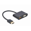 Adapter HDMI męski do HDMI żeński + VGA żeński z audio i dodatkowym portem zasilania-7910250