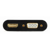 Konwerter sygnału VGA do HDMI + VGA czarny, 15 cm-7910277