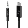 Adapter przejsciówka USB-C do 3,5mm Audio 0,9m czarny-791432