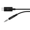 Adapter przejsciówka USB-C do 3,5mm Audio 0,9m czarny-791433