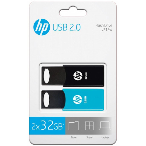 Pendrive 32GB USB 2.0 TWINPACK HPFD212-32-TWIN-7910013