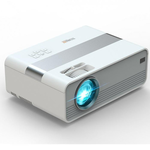 Mini projektor rzutnik HD LED 3W biało-szary-7910110