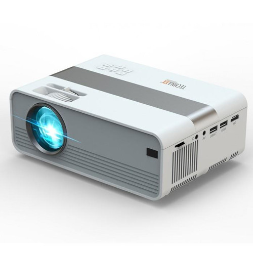 Mini projektor rzutnik HD LED 3W biało-szary-7910111