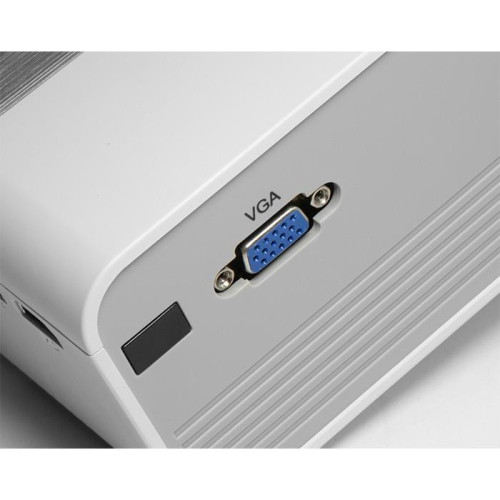 Mini projektor rzutnik HD LED 3W biało-szary-7910114